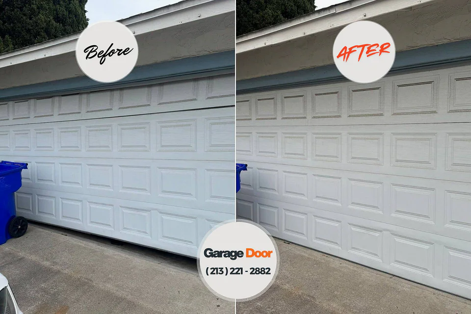 Before and after: garage door repair Mohnton, PA